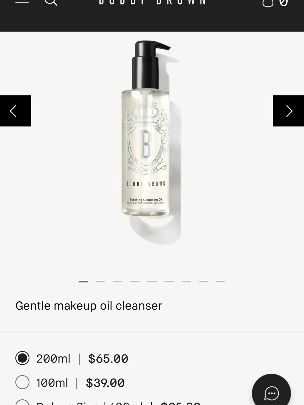 Bobbi Brown Soothing Cleansing Oil — Clear with Black Pump